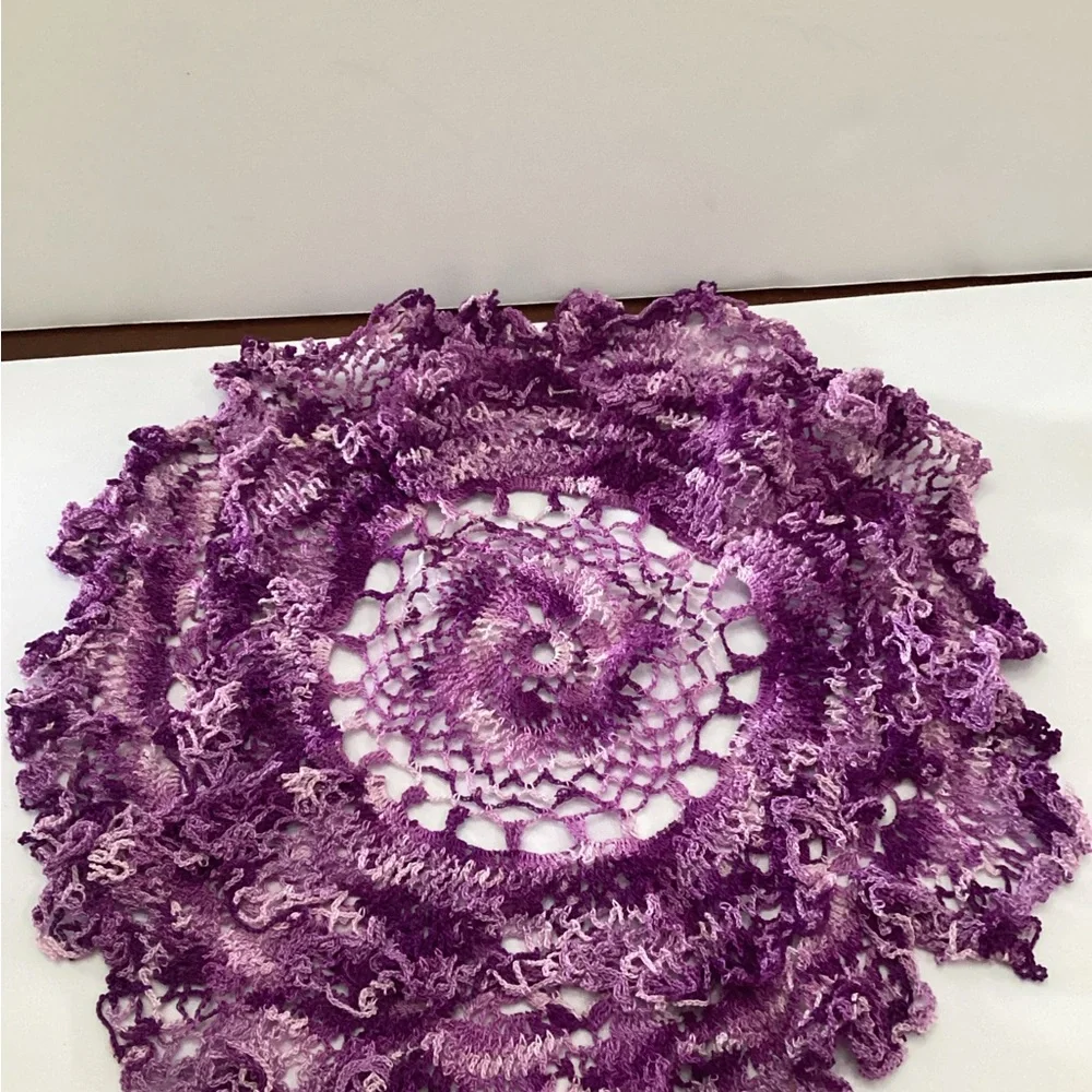 Vintage Crocheted Doilies very detailed lot of 4